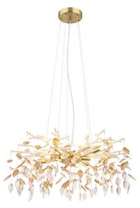 Globo 64132-8 - Lampadario a sospensione con filo DANNA 8xG9/8W/230V diametro 61 cm oro