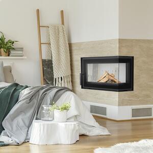 Caminetto ad aria compressa in acciaio di destra KRATKI SIMPLE 6 kW 150