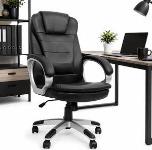 Mucola sedia direzionale sedia da scrivania BüBraunstuhl Pelle finta sedia per computer 120 KG sedia girevole sedia da ufficio sedia da gioco - nero