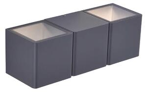 Applique da esterno a LED MARCEL antracite 4W, bianco caldo, 350 lm, alluminio, dimensioni: 7,5 x 22,5 x 7,5 cm, IP54, Paul Neuhaus