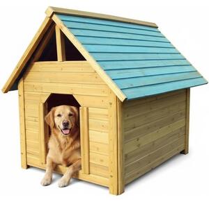 Mucola cuccia per cani all'aperto 95CM gabbia per cani resistente alle intemperie casa per cani in legno cuccia per animali domestici grotta per cani