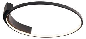 Lampada da soffitto a LED VELVET 38W 3000K 2280lm in alluminio nero, dimensioni: 8x60x60 cm, IP20, Maxlight