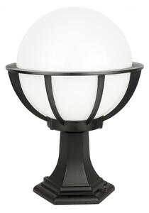 Lampada da giardino a stelo 43 cm sfera bianca o fumé 25 cm 1xE27 nero IP43 SU-MA Kule K 4011/1/KPO 250