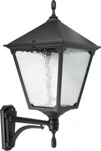 Lampada da parete per esterni da casa padronale larga 32 cm 1xE27 nero IP43 SU-MA Retro K 3012/1/BD KWG