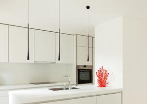Lampada a sospensione LED COFFEE nera 7W, bianco caldo 218 lm, metallo, dimensioni: 160x3x3 cm, IP20, Maxlight