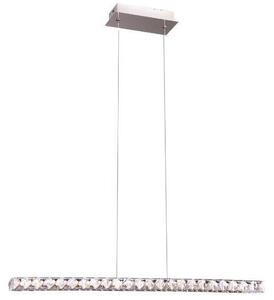 Lampadario MOONSTONE in vetro bianco-ambra e marmo, 1xE27x7W, metallo, dimensioni: 150x45x45 cm, IP20, Maxlight