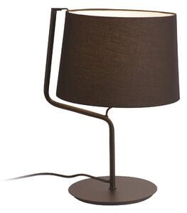 Lampada da tavolo con paralume CHICAGO nera 1xE27x20W in tessuto, dimensioni: 46x32x30 cm, IP20, Maxlight