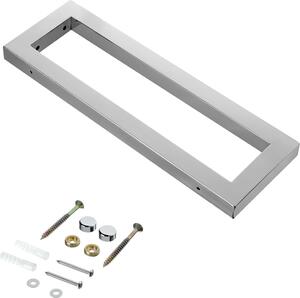 Mucola porta asciugamani porta lavabo porta asciugamani console lavabo argento piano lavabo - set di 2 50cm