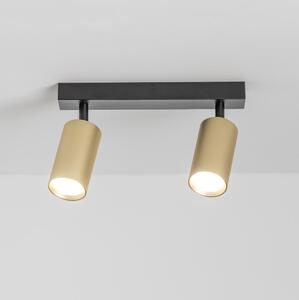 Brilagi - Faretto SELE GOLDEN 2xGU10/30W/230V nero/oro