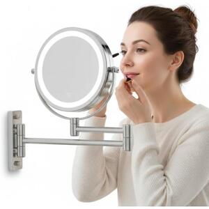 Specchio da parete con ingrandimento Specchio per il trucco illuminato a LED
