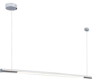 Lampadario a LED ORGANIC cromato 16 W, bianco caldo, 1360 lm, metallo, dimensioni: 140 x 100 x 2 cm, IP20, Maxlight