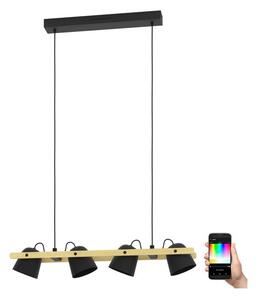 Eglo 900883 - LED RGBW Lampadario dimmerabile a sospensione con filo HORNWOOD-Z 4xLED/3,7W/230V