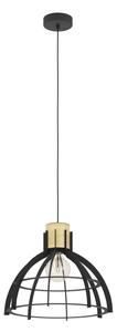 Eglo 43769 - Lampadario a sospensione con filo STILLINGTON 1xE27/40W/230V nero