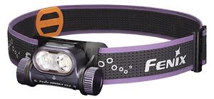Fenix HM65RTV20PRP - Lampada frontale ricaricabile dimmerabile LED/USB IP68 nero/viola