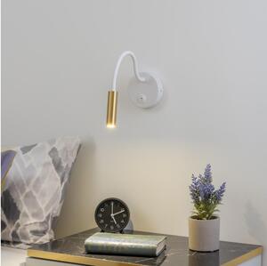 Brilagi - LED Lampada flessibile da muro MAYA LED/3W/230V 4000K bianco/oro