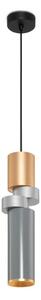 Maytoni MOD303PL-01CFL3 - Lampadario a sospensione con filo PALETTE 1xGU10/40W/230V oro/grigio