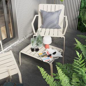 Sedia da giardino senza cuscino Idaho NATERIAL in alluminio con seduta in alluminio arancio / ramato