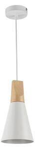 Maytoni P359-PL-140-W-Lampadario a sospensione con filo BICONES 1xE27/60W/230V diametro 14cm bianco/beige