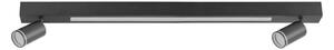 Plafoniera LED PARIGI LED/24W/230V + 2xGU10/10W nero