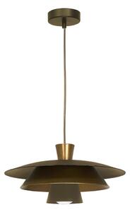 Lampadario a sospensione con filo PLATO 1xE27/15W/230V ottone/oro