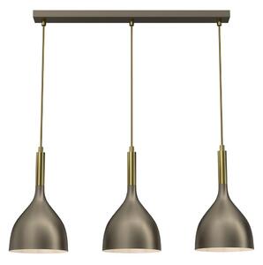 Lampadario a sospensione con filo NOAK 3xE27/15W/230V ottone/oro