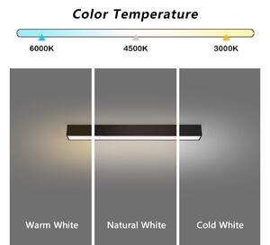 Immax NEO 07254L - Luce LED dimmerabile LUNGO 20W/230V Wi-Fi Tuya nero + +TC