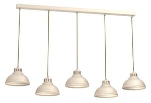 Lampadario a sospensione con filo SVEN 5xE27/15W/230V beige