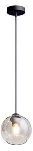 Lampadario a sospensione con filo LATIL 1xE27/60W/230V nero