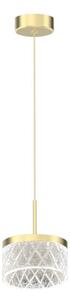 Lampadario LED a sospensione con filo ELEGANCE LED/9W/230V diametro 15 cm oro