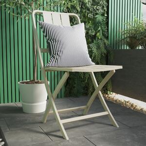 Sedia da giardino senza cuscino Idaho NATERIAL pieghevole in alluminio con seduta in alluminio beige
