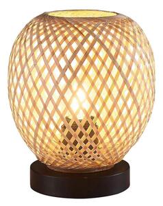 Lampada da tavolo ZANZIBAR 1xE27/20W/230V diametro 18 cm bambù