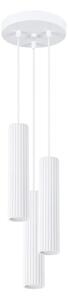 Sollux SL.1538 - Lampadario a sospensione con filo KARBON 3xGU10/10W/230V bianco