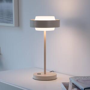 Schöner Wohnen Lampada da tavolo a LED Elmo, dimmerabile, Crema / Ambra, Soggiorno / Sala da pranzo, Metallo, Moderno, Lampada da tavolo LED