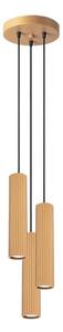 Sollux SL.1557 - Lampadario a sospensione con filo KARBON 3xGU10/10W/230V oro