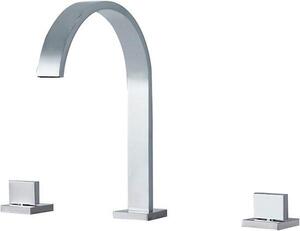 Rubinetto per lavabo Cascata - Rubinetto per bagno Ottone - Acqua Potenza Soft - Anti Impronta - 250 mm Alta - Cromo