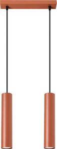 Sollux SL.1490 - Lampadario a sospensione con filo LAGOS 2xGU10/10W/230V rosso