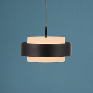 Schöner Wohnen SCHÖNER WOHNEN Lampada a sospensione LED Elmo, nera, 1 luce, 3000 K dimmerabile, Nero, Soggiorno / Sala da pranzo, Metallo, Moderno