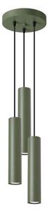 Sollux SL.1487 - Lampadario a sospensione con filo LAGOS 3xGU10/10W/230V verde