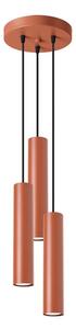 Sollux SL.1492 - Lampadario a sospensione con filo LAGOS 3xGU10/10W/230V rosso