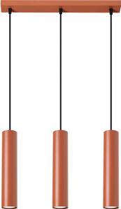 Sollux SL.1491 - Lampadario a sospensione con filo LAGOS 3xGU10/10W/230V rosso