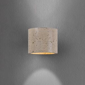 Schöner Wohnen Applique da parete Traventa, dimmerabile, Crema / Ambra, Soggiorno / Sala da pranzo, calcestruzzo / cemento, Mediterraneo, Applique