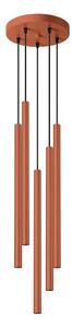 Sollux SL.1528 - Lampadario a sospensione con filo PASTELO 5xG9/8W/230V rosso