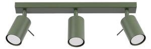 Sollux SL.1502 - Faretto RING 3xGU10/10W/230V verde