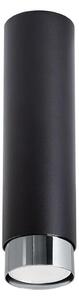 Sollux SL.1409 - Faretto NERO 1xGU10/10W/230V 22,5 cm nero/cromo lucido