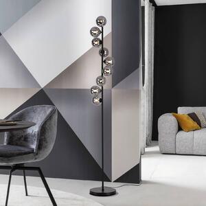 Schöner Wohnen Lampada da terra Dubai, Nero, Soggiorno / Sala da pranzo, Metallo, Moderno, Lampada da terra