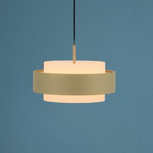 Schöner Wohnen SCHÖNER WOHNEN Lampada LED a sospensione Elmo, Sandbrise, 1 dimmerabile, Crema / Ambra, Soggiorno / Sala da pranzo, Metallo, Moderno