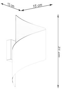 Sollux SL.1308 - Applique TALASSA 1xG9/8W/230V bianco