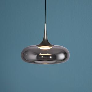 Schöner Wohnen Lampada a sospensione in vetro Posh, dimmerabile, Alluminio / Grigio / Zincato, Soggiorno / Sala da pranzo, Vetro, Moderno, Lampada a sospensione