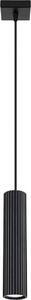 Sollux SL.1573 - Lampadario a sospensione con filo KARBON 1xGU10/10W/230V nero