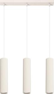 Sollux SL.1594 - Lampadario a sospensione con filo KARBON 3xGU10/10W/230V color crema
